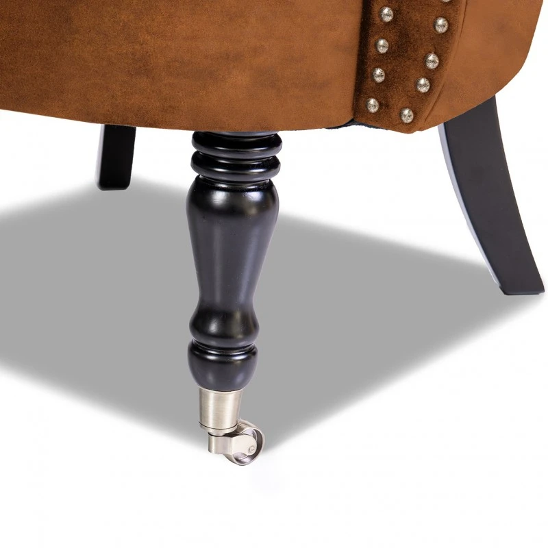 Фотьойл Честърфийлд Людовик, винтидж коняк